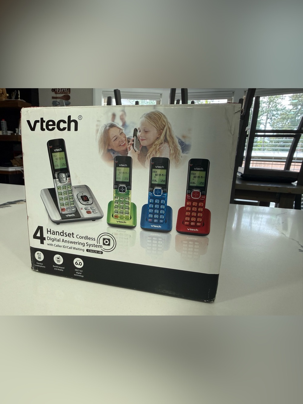 VTech CS6529-4B 4-Handset DECT 6.0 Cordless Phone with Answering System New Open